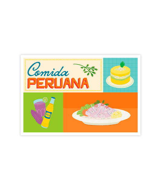 Postal Comida Peruana
