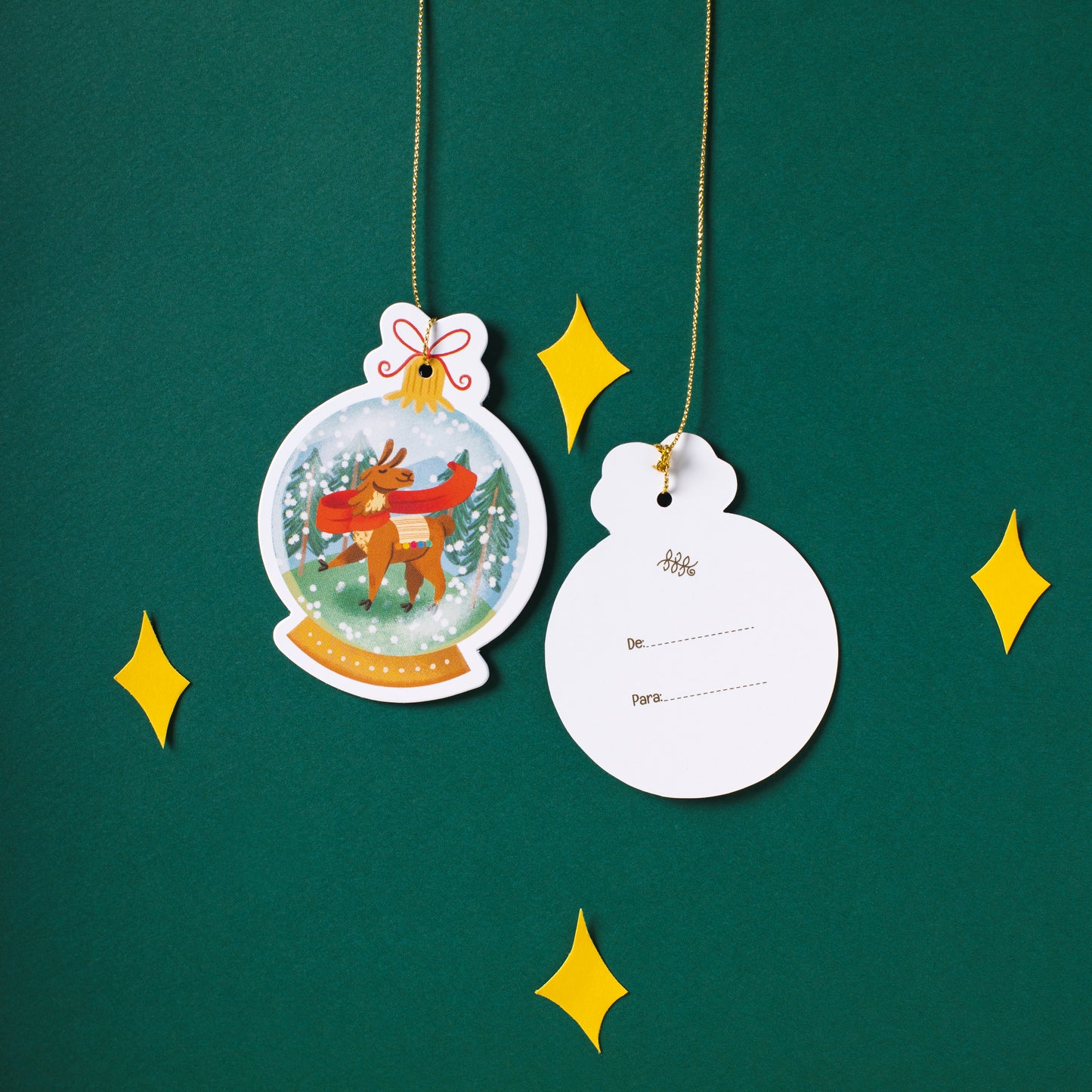 Tags para regalo Llamita Sabanera