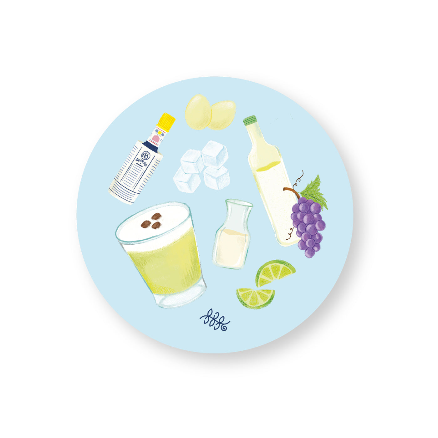 Posavasos Pisco Sour