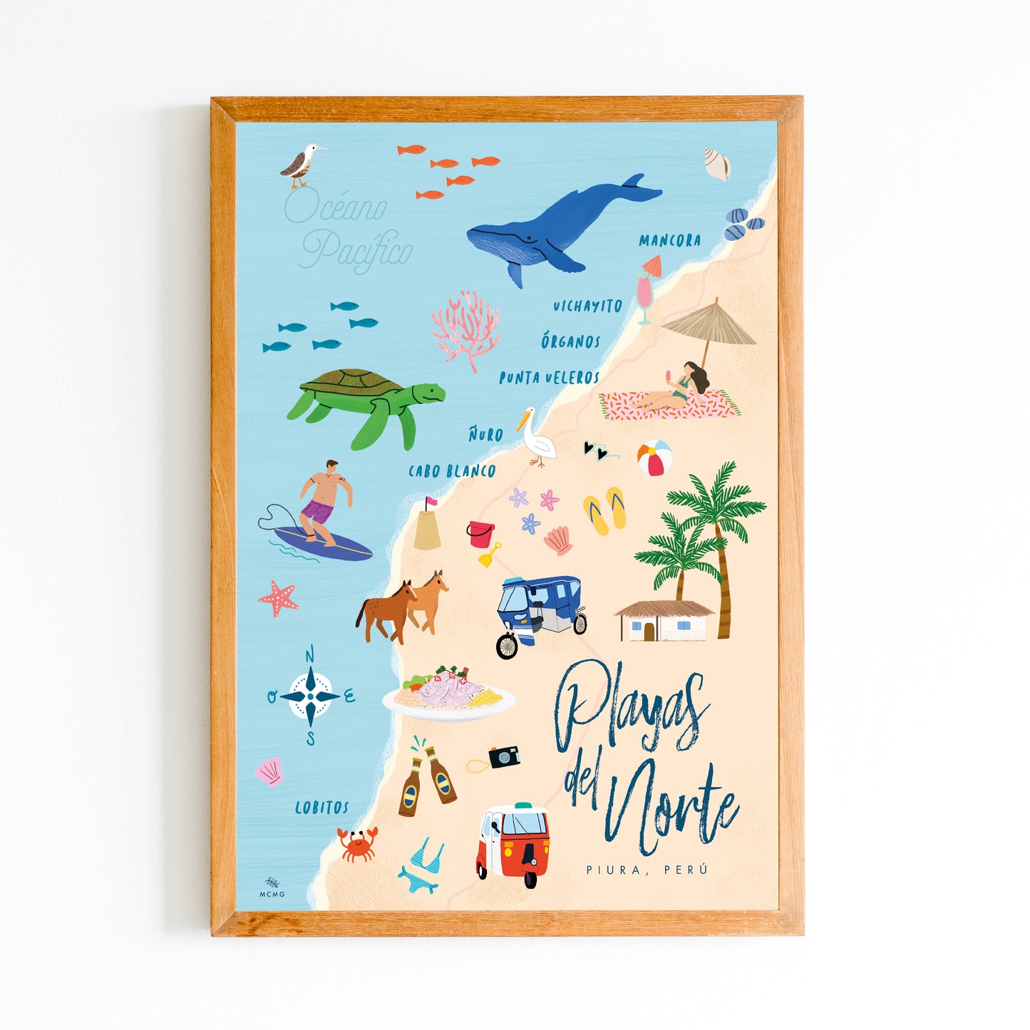 Art Print Playas del Norte