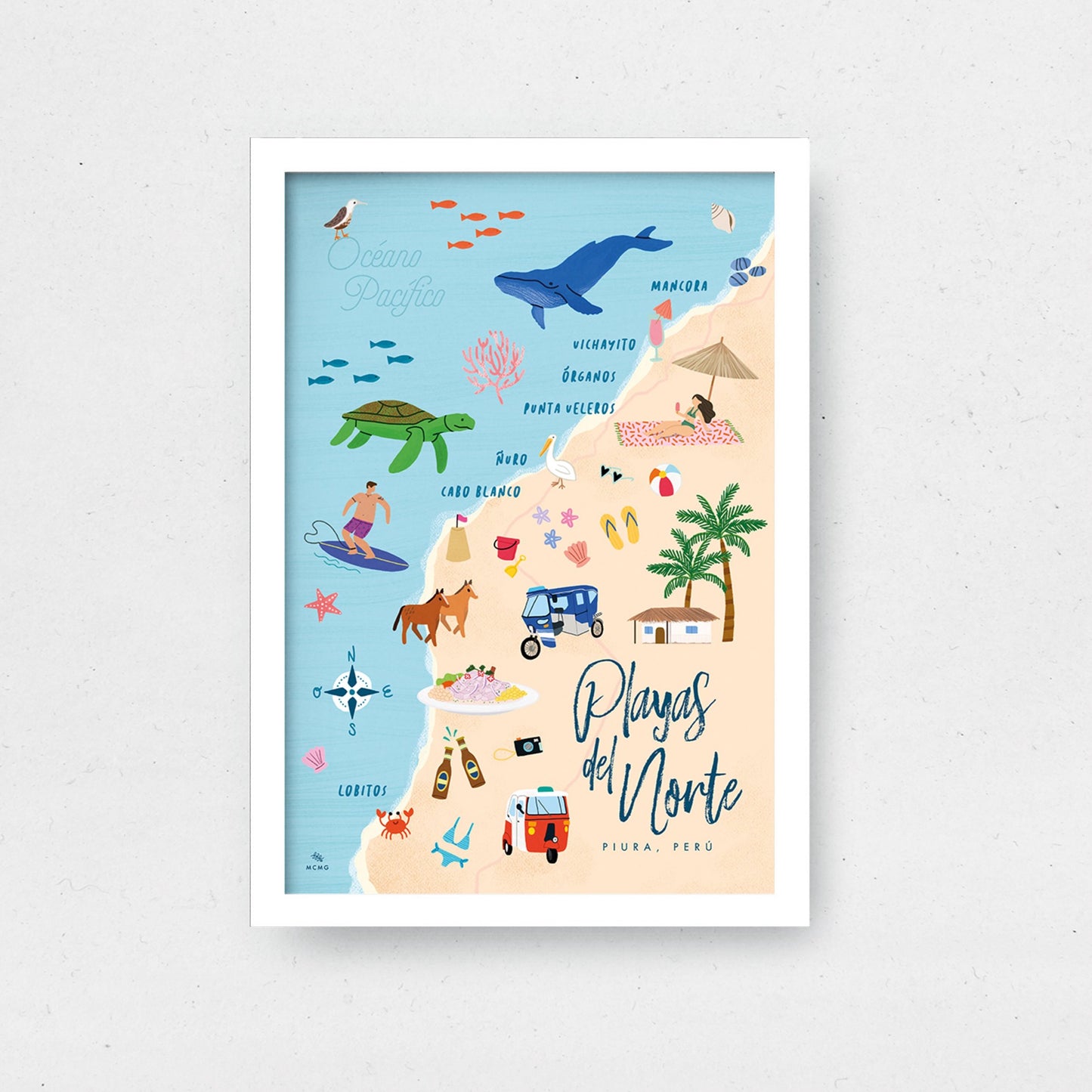 Art Print Playas del Norte