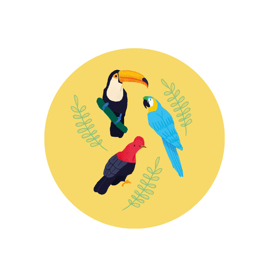 Posavasos Aves Tropicales