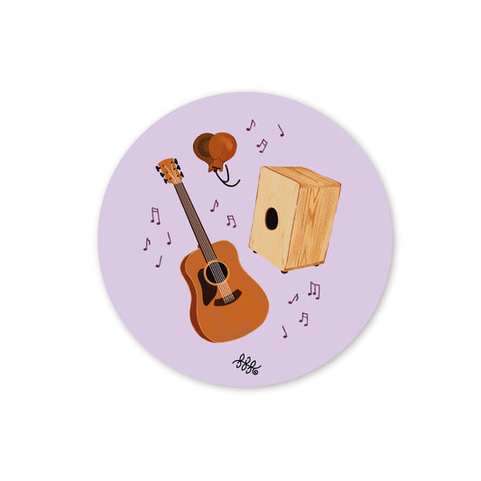 Posavasos Guitarra y Cajón
