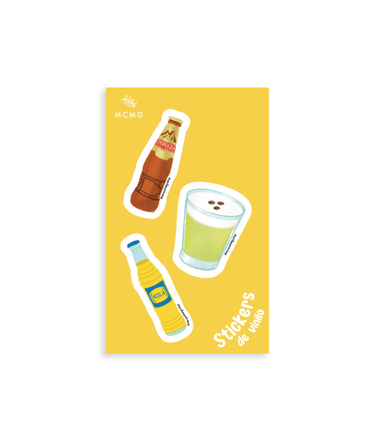Stickers de Vinilo Bebidas Peruanas