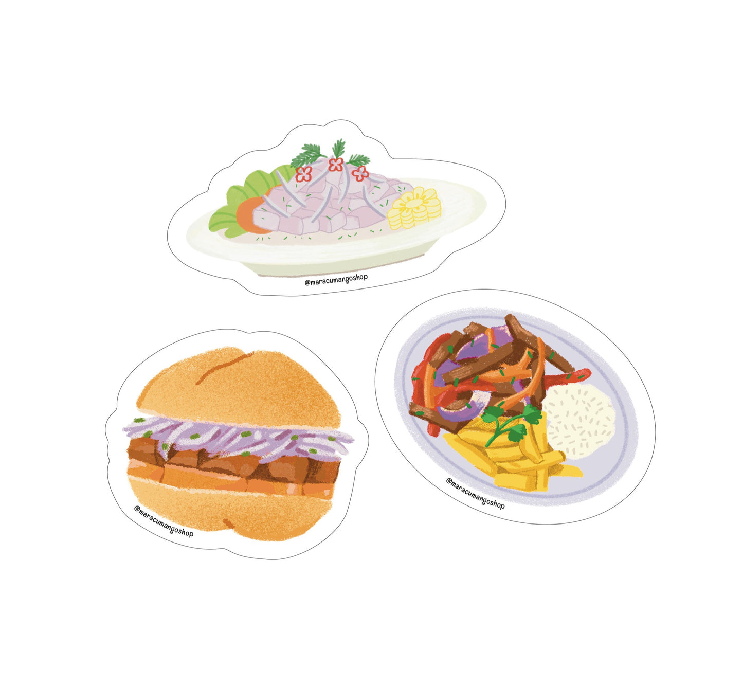 Stickers de Vinilo Sabores Peruanos