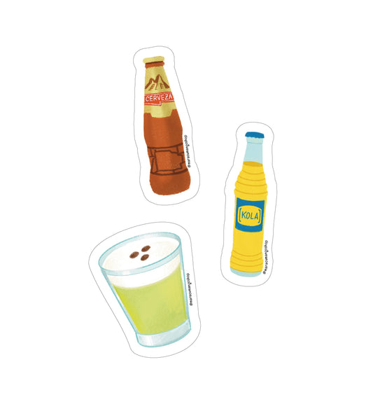 Stickers de Vinilo Bebidas Peruanas
