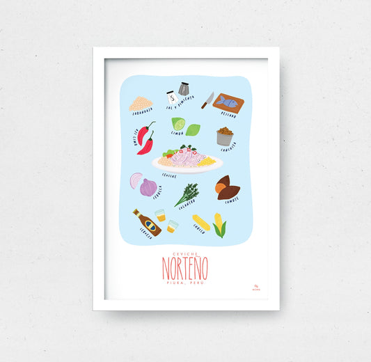 Art Print Ceviche Piurano